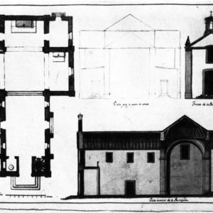 Proyecto de la Iglesia de Cercados de Araña (no construida),  Tirajana, Gran Canaria. Hacia 1810