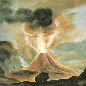 El Volcán En Erupción. Oleo Sobre Lienzo 91x114cm. Coleccion Particular. Santa Cruz De Tenerife