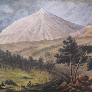 Vista Del Teide Nevado. Acuarela. Colección Ossuna, Ayuntamiento De San Cristóbal De La Laguna
